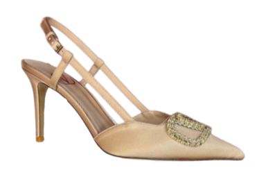 Туфли Valentino Vlogo Signature Mm Бежевые F