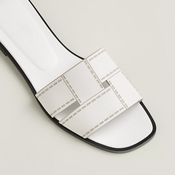 Шлепанцы Hermes Idioma Белые F