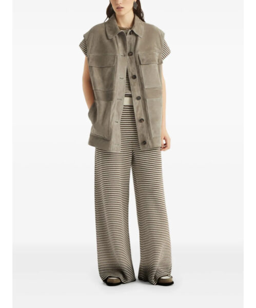 Джинсы Brunello Cucinelli Коричнево бежевые F