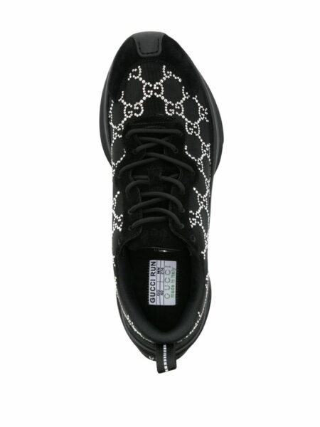 Кроссовки Gucci Run Gg Черные F