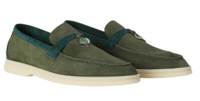 Лоферы Loro Piana Summer Charms Walk Зеленые F