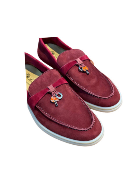Лоферы Loro Piana Summer Charms Walk Красные F