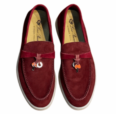 Лоферы Loro Piana Summer Charms Walk Красные F