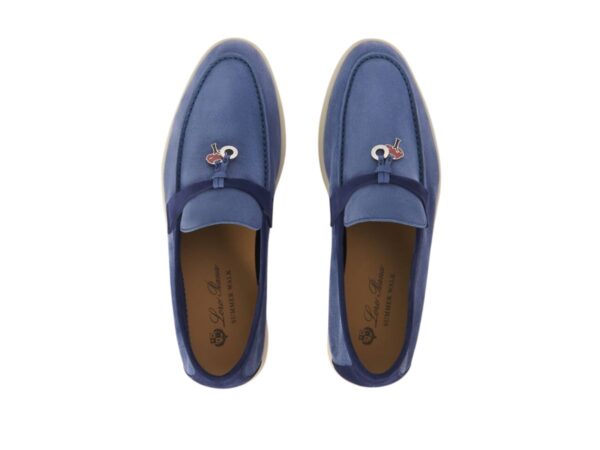 Лоферы Loro Piana Summer Charms Walk Синие F