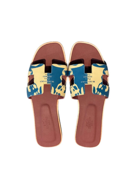 Сандали Hermes Oran Бордовые F