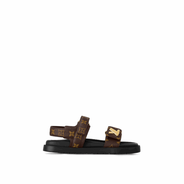 Сандали Louis Vuitton Lv Sunset Flat Comfort Коричневые F