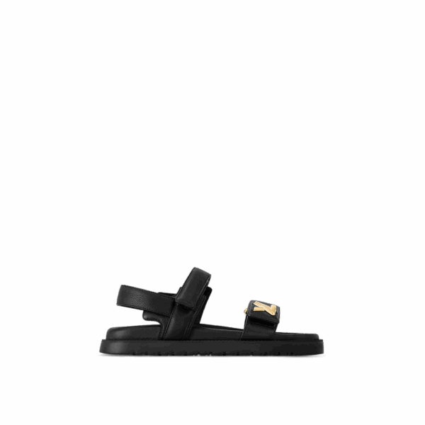 Сандали Louis Vuitton Lv Sunset Flat Comfort Черные F
