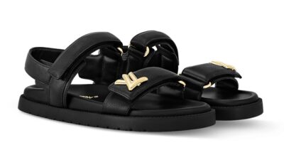 Сандали Louis Vuitton Lv Sunset Flat Comfort Черные F