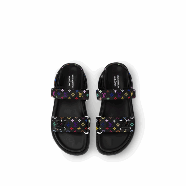 Сандали Louis Vuitton Lv X Tm Черные F