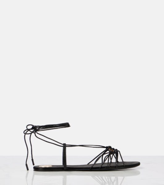 Сандали Saint Laurent Babylone Cassandre Черные F