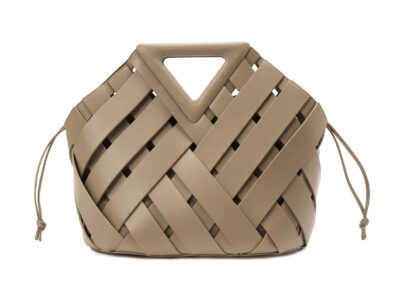 Сумка Bottega Veneta Point Basket Бежевая N