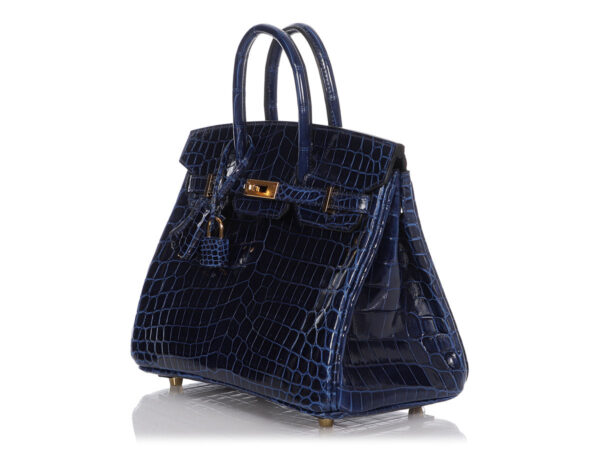 Сумка Hermes Birkin Bleu Saphir Liss Темно синяя N