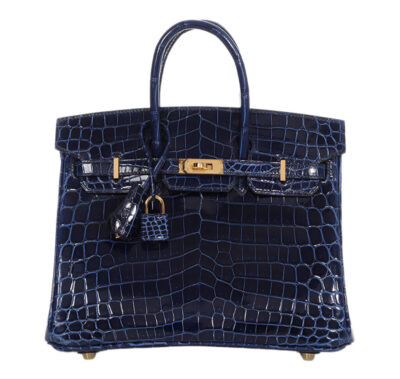Сумка Hermes Birkin Bleu Saphir Liss Темно синяя N