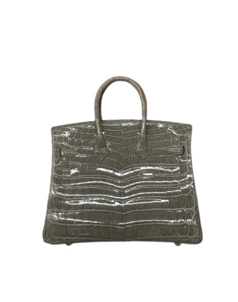 Сумка Hermes Birkin Crocodile Lisse Серая N