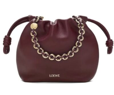 Сумка Loewe Flamenco Бордовая N