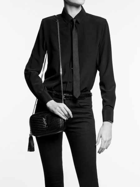 Сумка Saint Laurent Lou Черная N