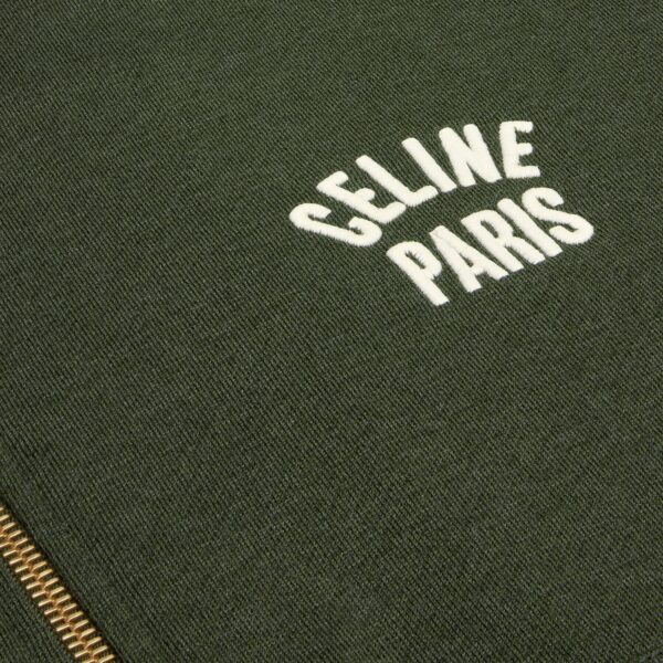 Толстовка Celine Paris Темно зеленая F