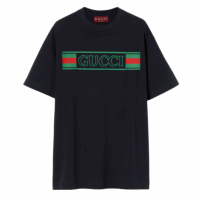 Футболка Gucci Web Темно синяя M