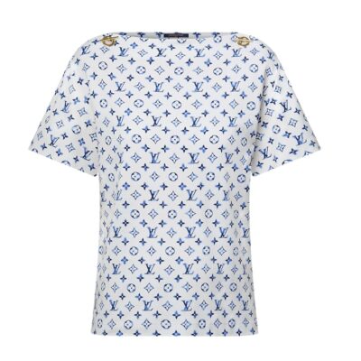 Футболка Louis Vuitton Monogram Aquarelle Белая F