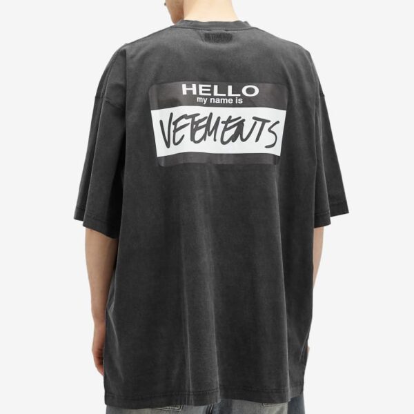 Футболка Vetements My Name Is Черная M
