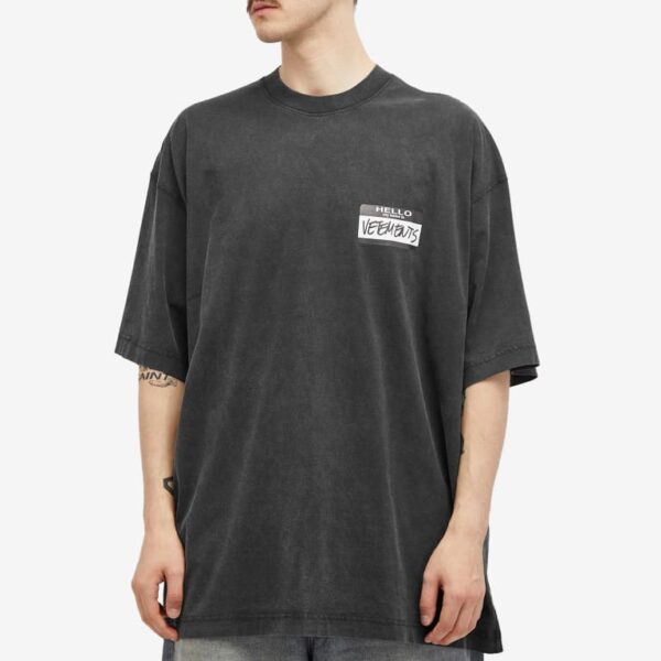Футболка Vetements My Name Is Черная M