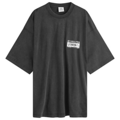 Футболка Vetements My Name Is Черная F