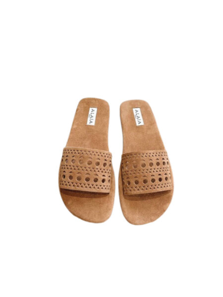 Шлепанцы Alaia Vienne Бежевые F