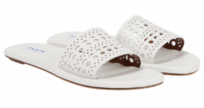 Шлепанцы Alaia Vienne Белые F