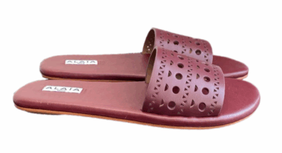 Шлепанцы Alaia Vienne Бордовые F