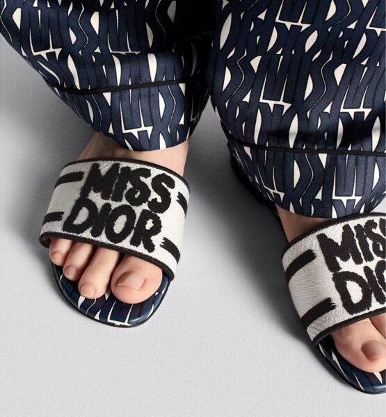 Шлепанцы Dior Dway Синие F