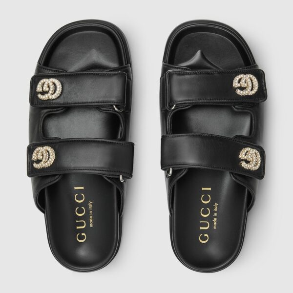 Шлепанцы Gucci Double G Черные F
