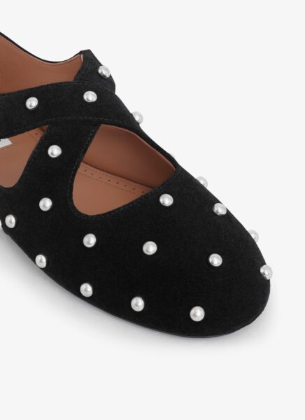 Балетки Alaia Criss Cross Черные F
