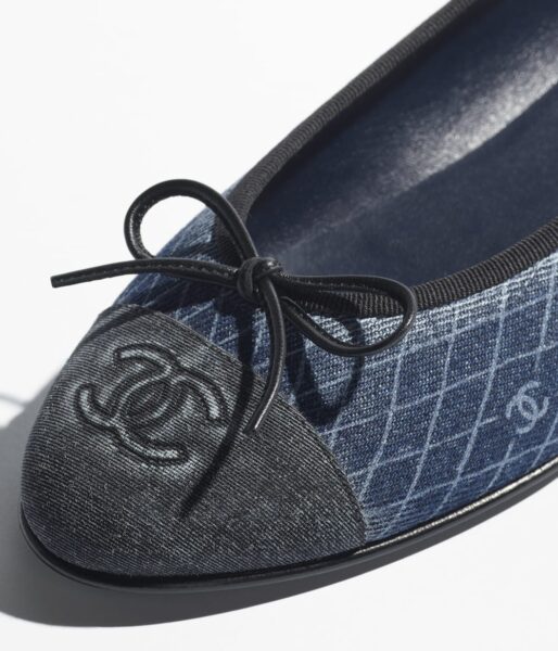 Балетки Chanel Синие F