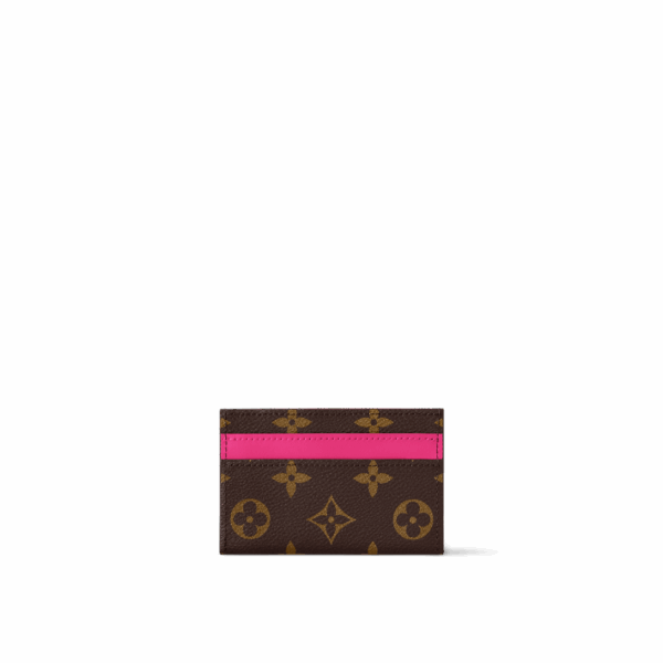 Держатель Для Карт Louis Vuitton Double Розовая N
