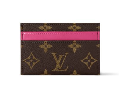 Держатель Для Карт Louis Vuitton Double Розовая N