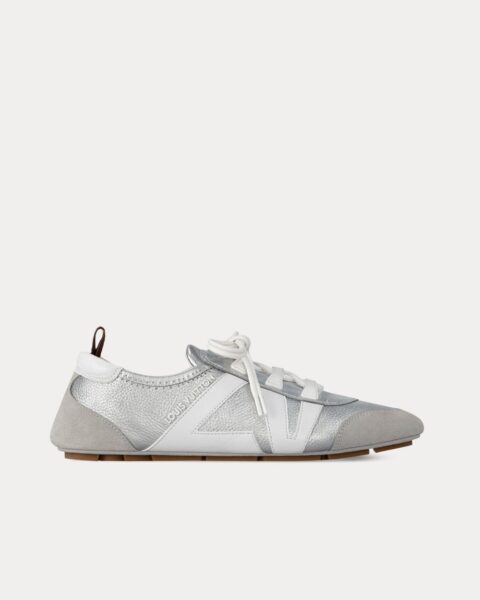 Кеды Louis Vuitton Lv Sneakerina Серебряные F