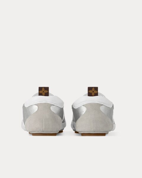 Кеды Louis Vuitton Lv Sneakerina Серебряные F