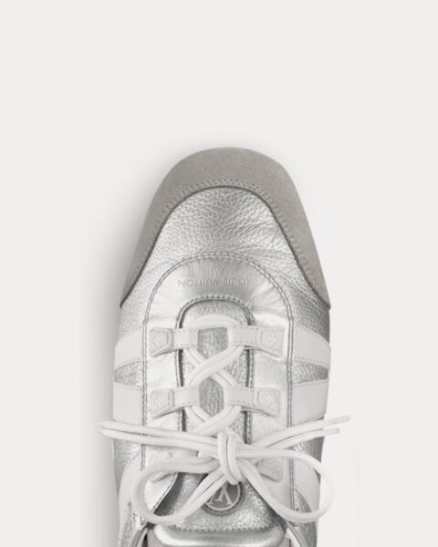 Кеды Louis Vuitton Lv Sneakerina Серебряные F
