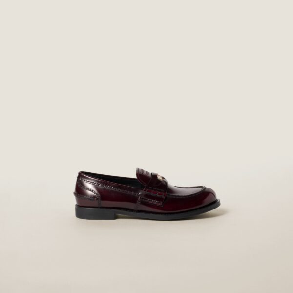 Лоферы Miu Miu Miu Miu Бордовые F