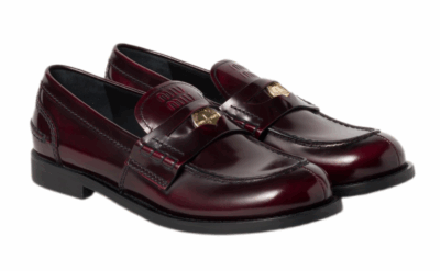 Лоферы Miu Miu Miu Miu Бордовые F