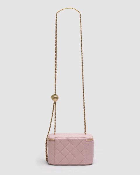 Сумка Chanel Classic Powder Lambskin Pearl Crush Vanity Розовая N
