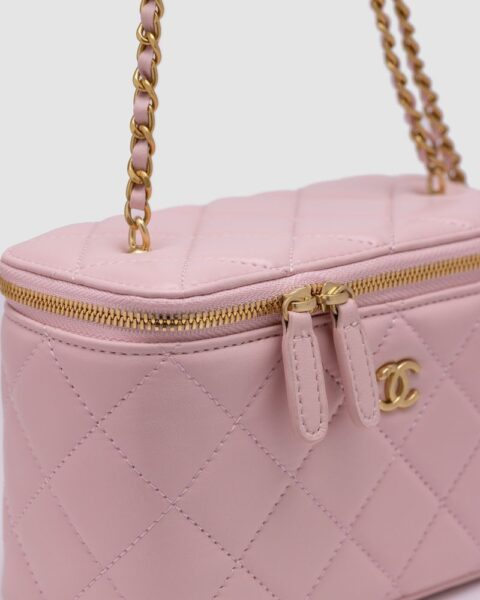 Сумка Chanel Classic Powder Lambskin Pearl Crush Vanity Розовая N