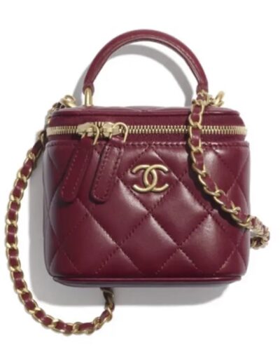 Сумка Chanel Vanity Бордовая N