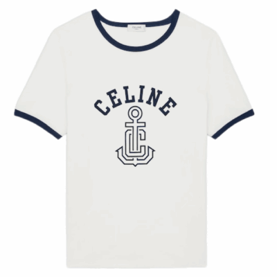 Футболка Celine Anchor Белая F