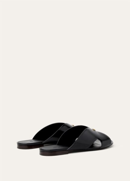 Шлепанцы Loro Piana Vera Sandal Черные F