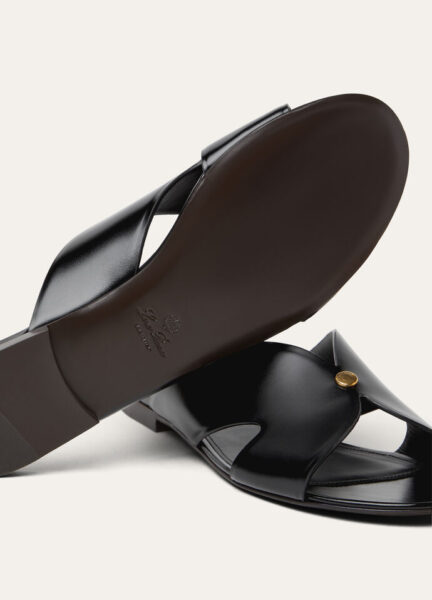 Шлепанцы Loro Piana Vera Sandal Черные F