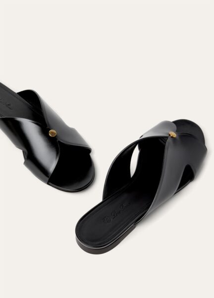 Шлепанцы Loro Piana Vera Sandal Черные F