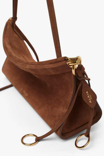 Сумка Alaia Le Click East west Small Коричневая N