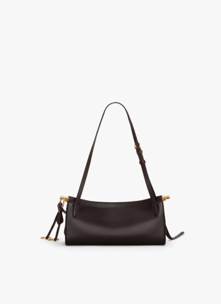 Сумка Alaia Le Click East west Small Темно коричневая N