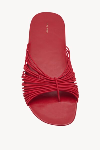 Шлепанцы The Row Sara Slide Красные F